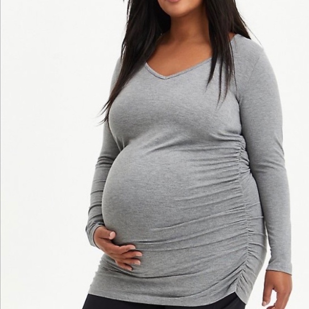 Torrid MATERNITY Ruched Tunic Size 1